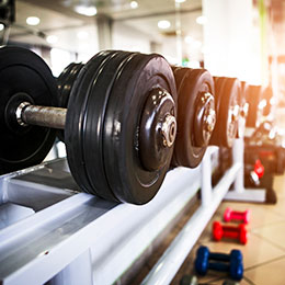 weights at gym